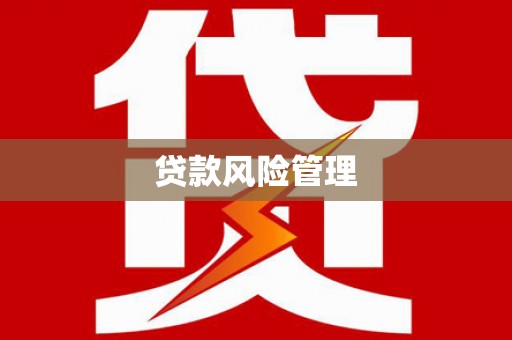 浦东贷款风险管理