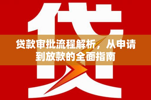 莱城贷款审批流程解析，从申请到放款的全面指南