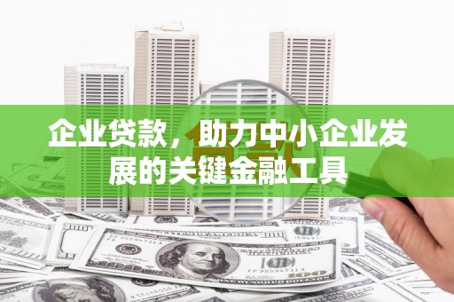松桃企业贷款，助力中小企业发展的关键金融工具