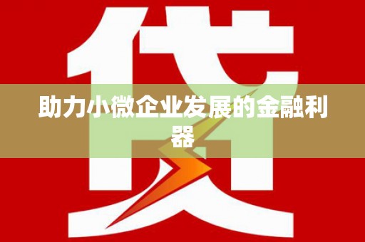 玉树助力小微企业发展的金融利器
